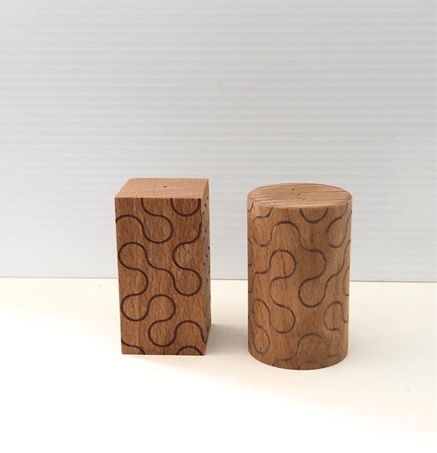 pattern salt and pepper shakers