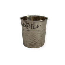 Load image into Gallery viewer, "only a thimble full" sterling jigger
