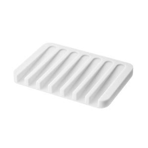 silicone soap dish white