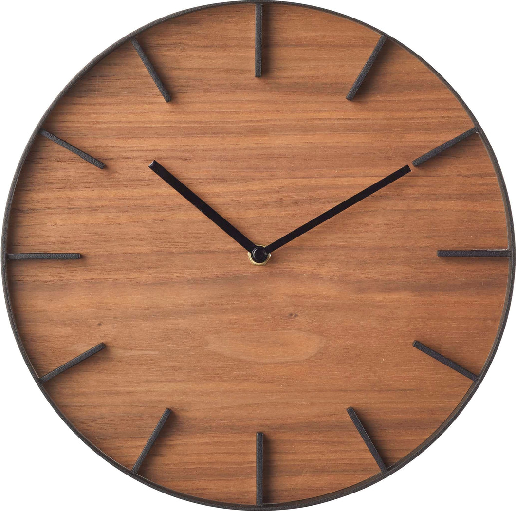 metal wall clock black