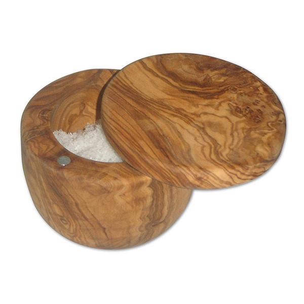 olive wood salt cellar