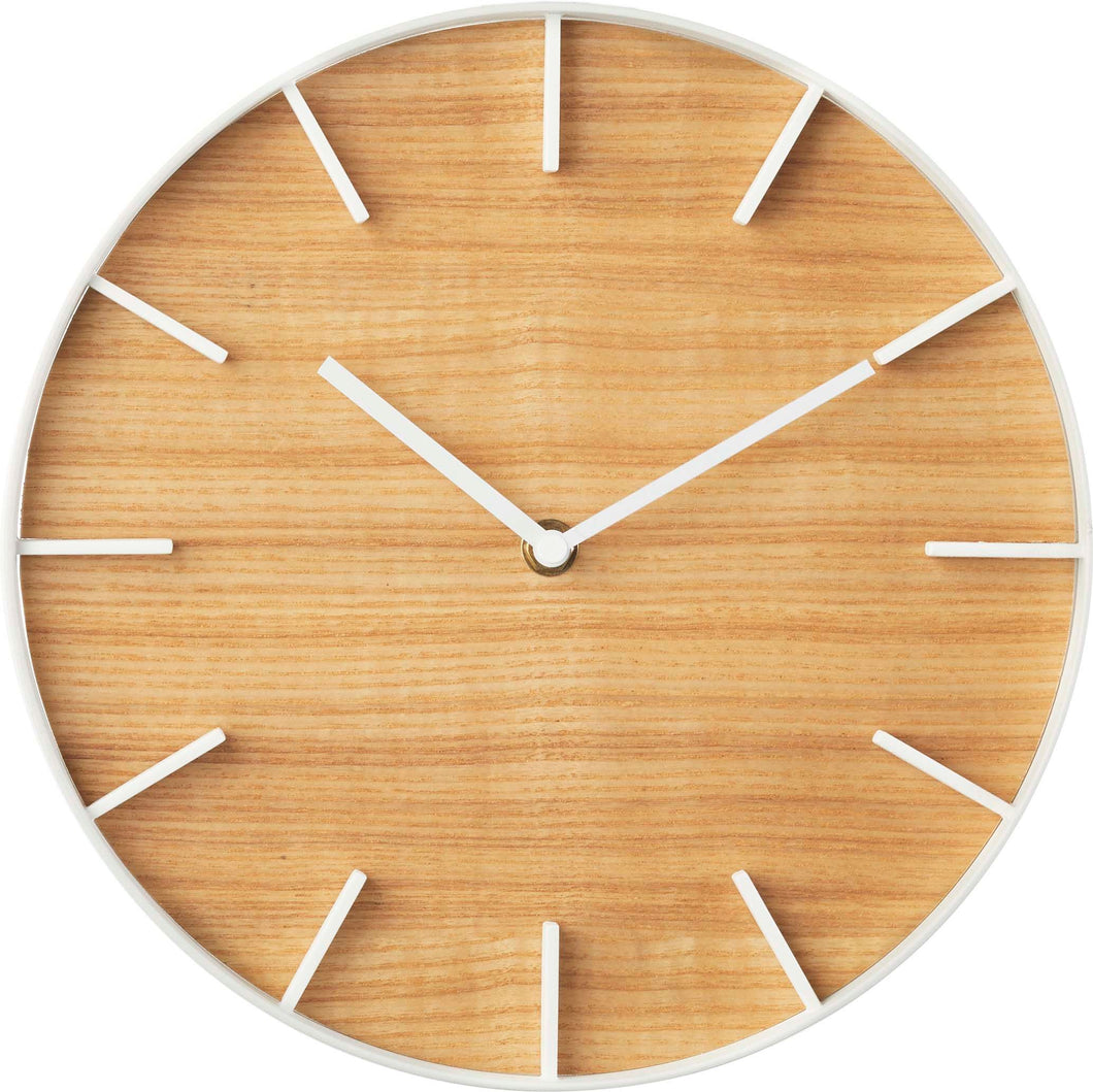 metal wall clock white